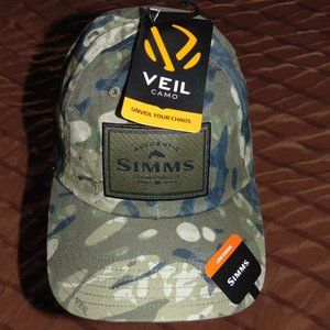 NEW SIMMS FISHING PRODUCTS RIPARIAN CAMO CAP/HAT